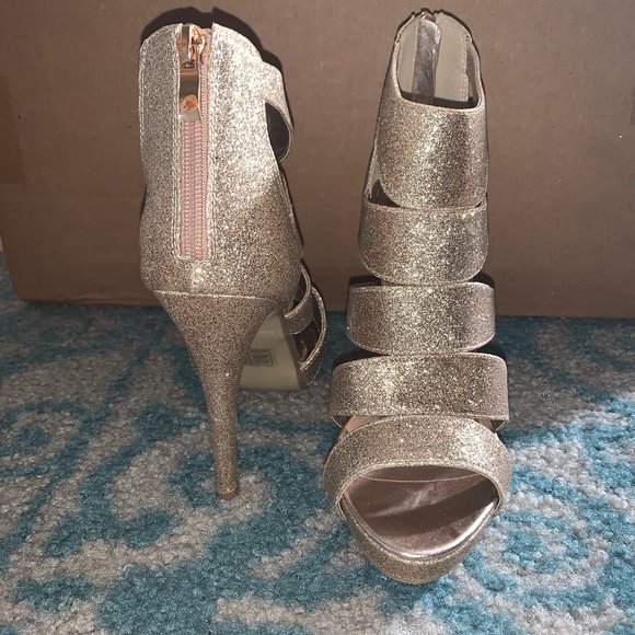 call it spring rose gold heels